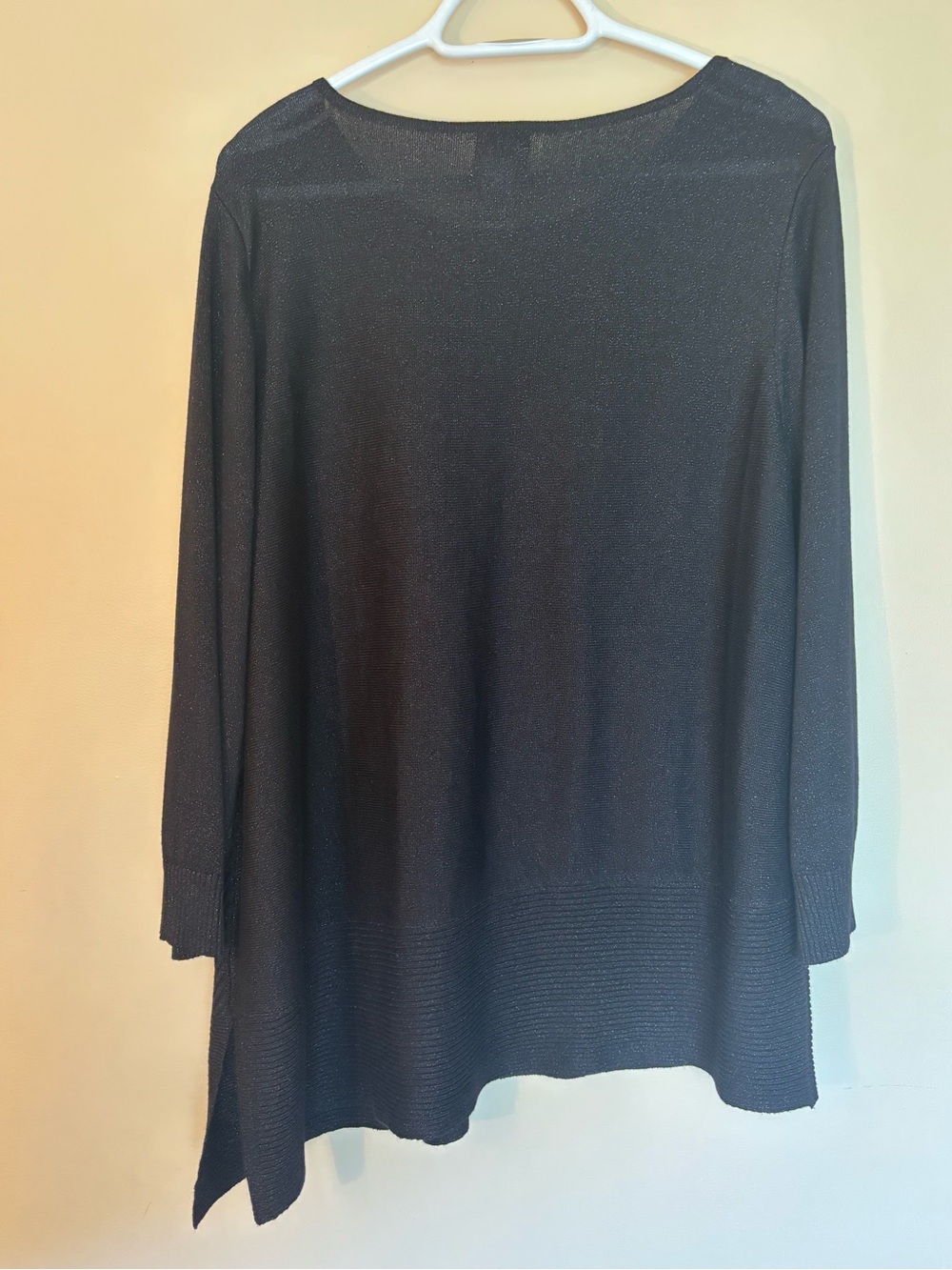 Ruby Rd. Black Long Sleeve Button-Shoulder Tunic - Picture 2 of 6